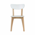 Stol \'Nord\' - Hvit/Tre