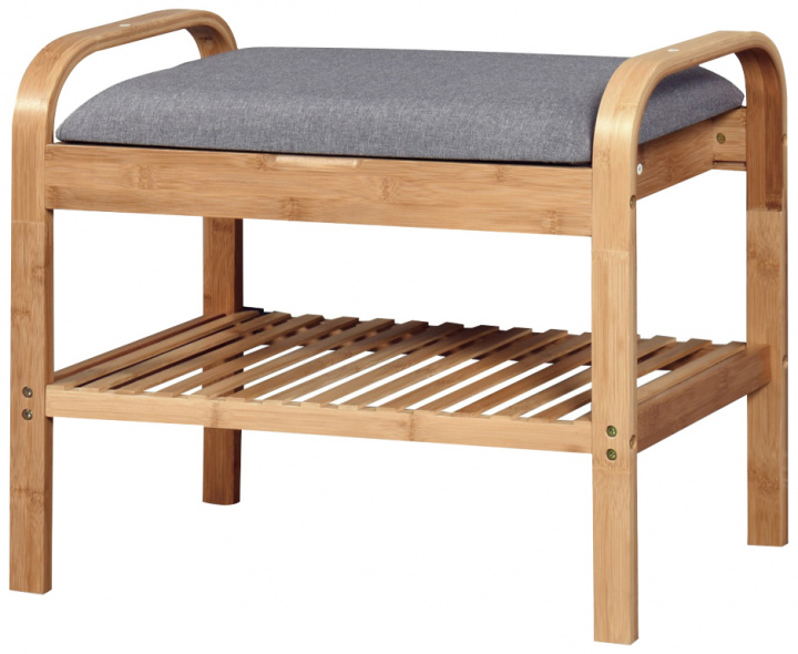 Skohylle 'Sandee' 60cm - Eik/Grå