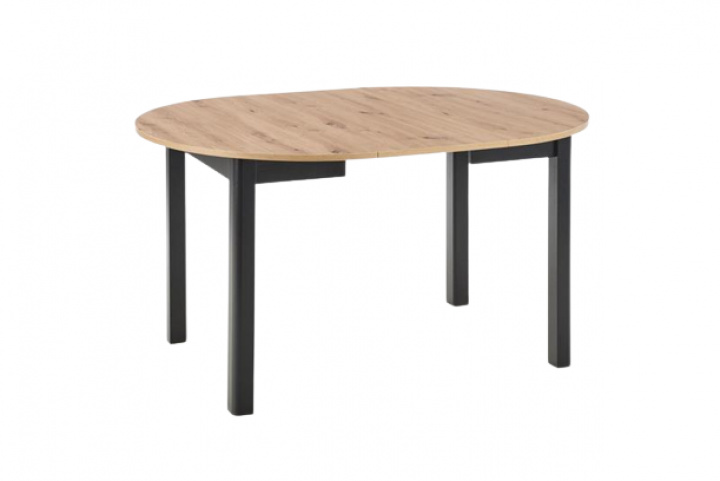 Spisebord \'Bjurholm\' 102/142x102 cm - natur/svart i gruppen MBLER / BORD / Spisebord hos Reforma (2010001181651)