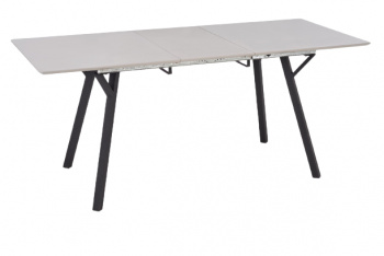 Spisebord \'Viksten\' 140/180x80 cm - sort/gr