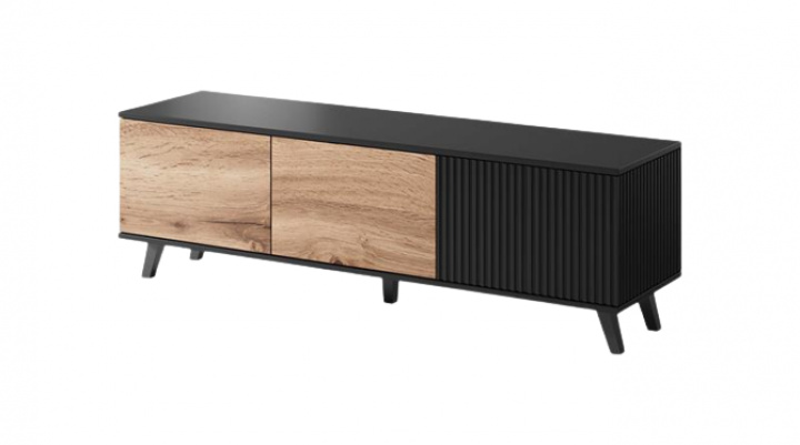 TV-benk 'Othem' liten - Svart/eik