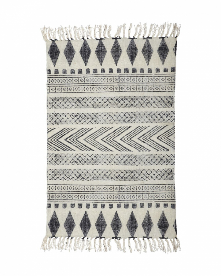 Teppe \'Block\' - Grå/Svart i gruppen Interiør / Tepper / Vevde Tepper hos Reforma (205082201)