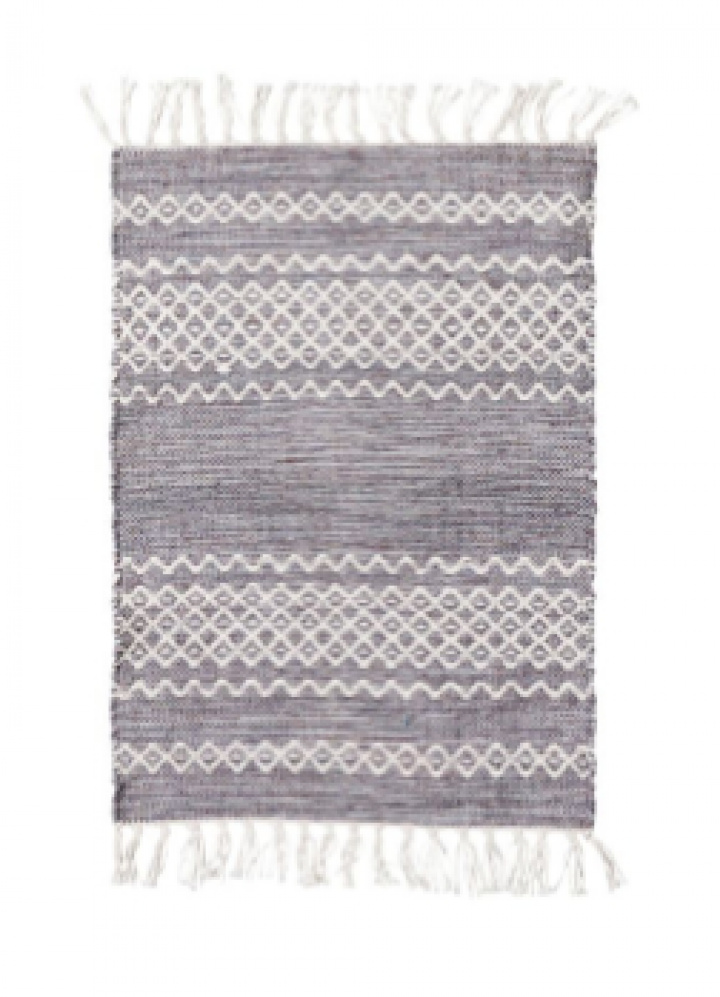 Teppe 'Ciero' 70x50cm - Lysegrå