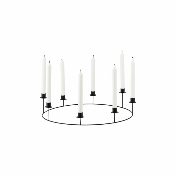 Lysestake \'Ring\' - Sort 50Ø i gruppen Jul / Julepynt / Adventsstaker hos Reforma (205340861)