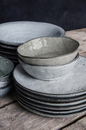 Bowl \'rustikk\' - Blå/Grå 14 cm