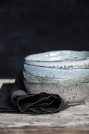 Bowl \'rustikk\' - Blå/Grå 14 cm