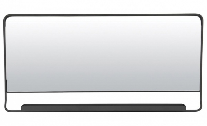 Speil med hylle \'Chic\' - Svart 40x80cm i gruppen ROM / Baderom / Speil hos Reforma (207290801)