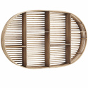 Vegghylle \'Oval Bamboo\' - Natur