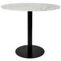 Rundt spisebord \'Marble\' - Hvitt Ø90