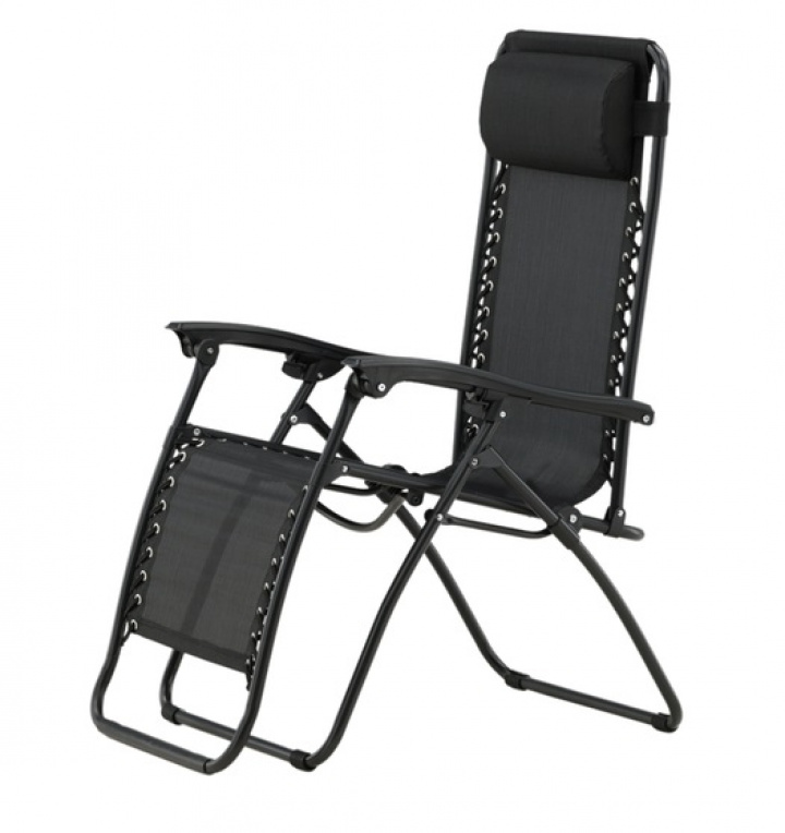 Dekkstol 'Antibes' - Svart