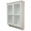  Glassdørskap - Hvit