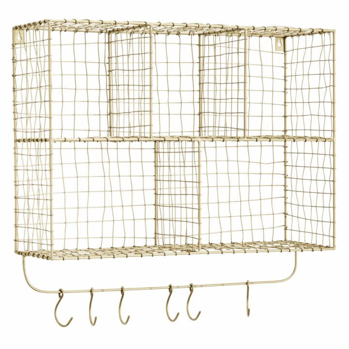 Hathylle med kroker - Messing