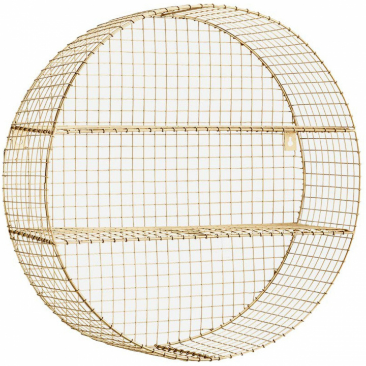 Vegghylle Sirkel - Messing - Madam Stoltz