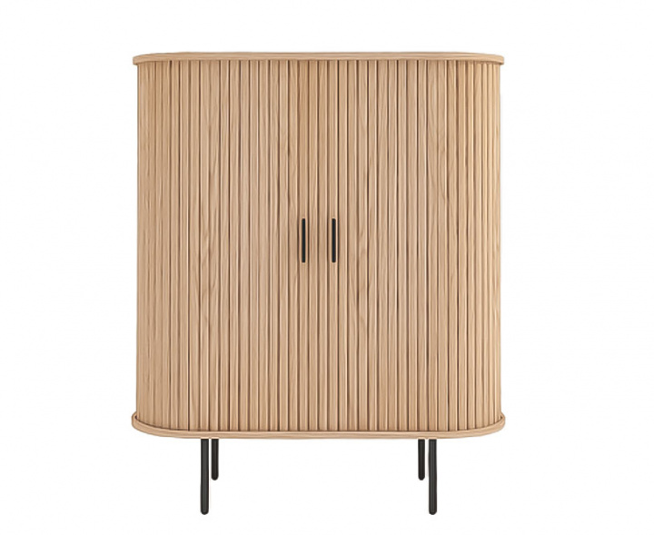 Kabinett \'Holmvik\' - Natur/Sort i gruppen Møbler / Hyller og oppbevaring / Skap & sjenker hos Reforma (2254-natur-svart)