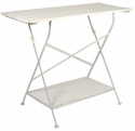 Bord med hylle - Hvit