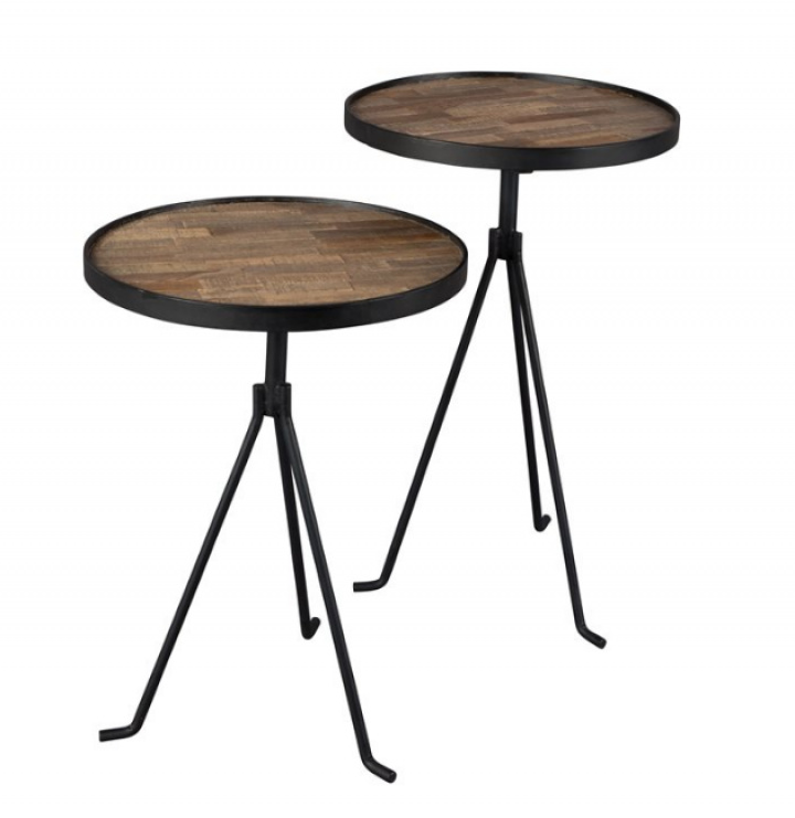 Sidebord 'Tidevann' - Resirkulert tre