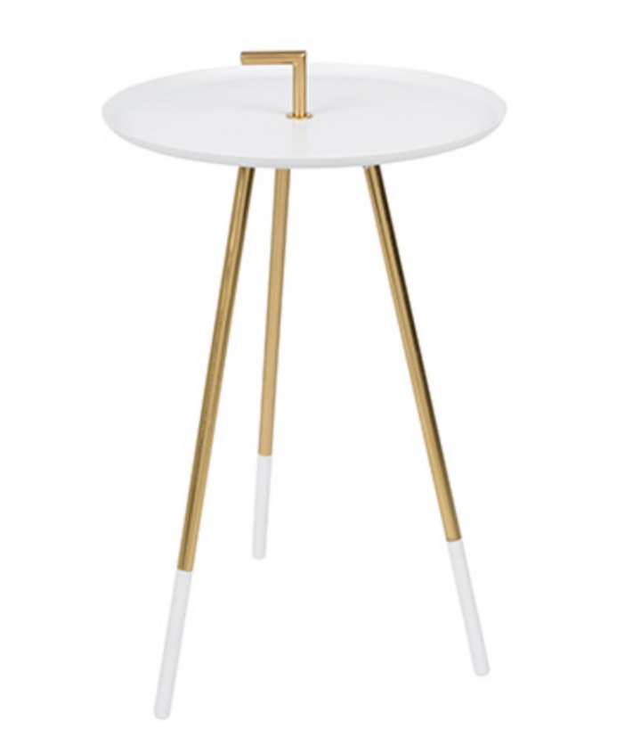 Sidebord \'Rumbi\' - Hvit / Messing i gruppen SALG / Møbler / Bord hos Reforma (2300110)