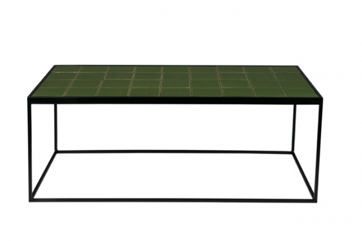 Salongbord 'Glasert' 43x93 - Grønn
