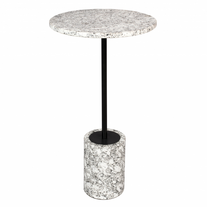 Sidebord 'Gunnar' - Marmor/Svart