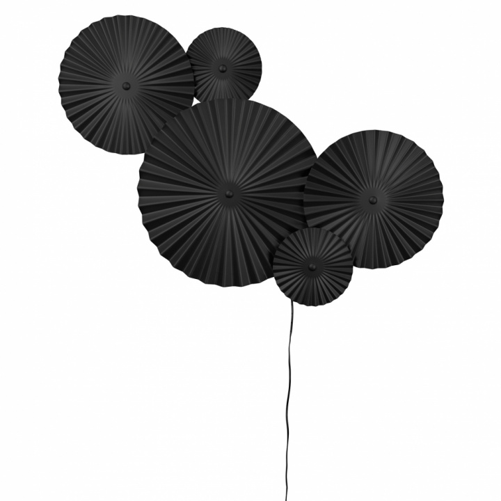 Vegglampe 'Omega' - Svart