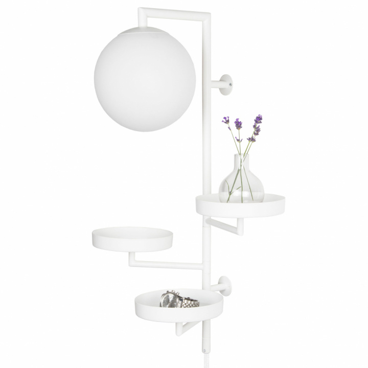 Vegglampe 'Astoria' - Hvit