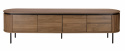 TV-benk \'Kärra\' 200x40cm - Valnøtt/Sort