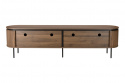 TV-benk \'Kärra\' 200x40cm - Valnøtt/Sort