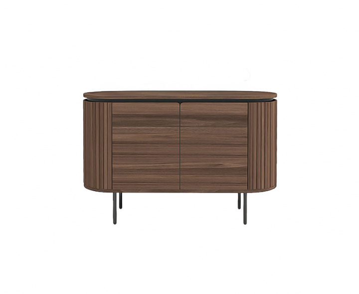 Sideboard \'Kärra\' - Valnøtt/Sort i gruppen SALG / Møbler / Hyller og oppbevaring hos Reforma (2374-walnut-svart)