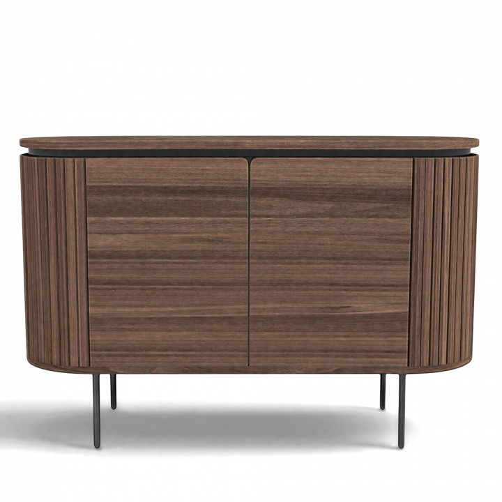 Sideboard \'Kärra\' - Valnøtt/Sort i gruppen SALG / Møbler / Hyller og oppbevaring hos Reforma (2374-walnut-svart)