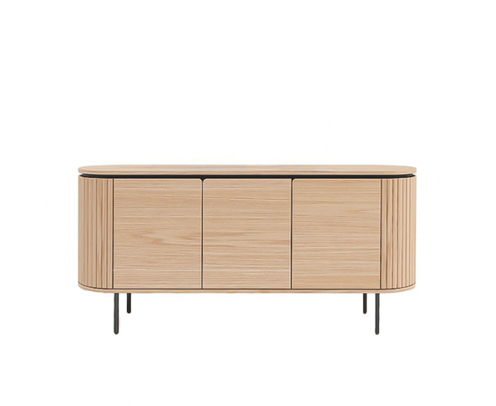 Sideboard \'Fjällbacka\' - Natur/Sort i gruppen Møbler / Hyller og oppbevaring / Sidebord hos Reforma (2375-natur-svart)