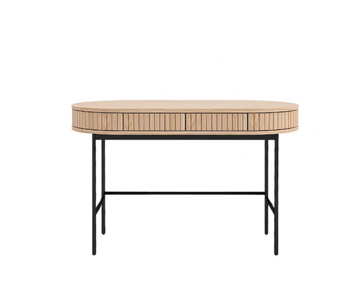 Skrivebord \'Holmvik\' - Natur/Sort i gruppen Møbler / Bord / Skrivebord hos Reforma (2377-1-metalleg)