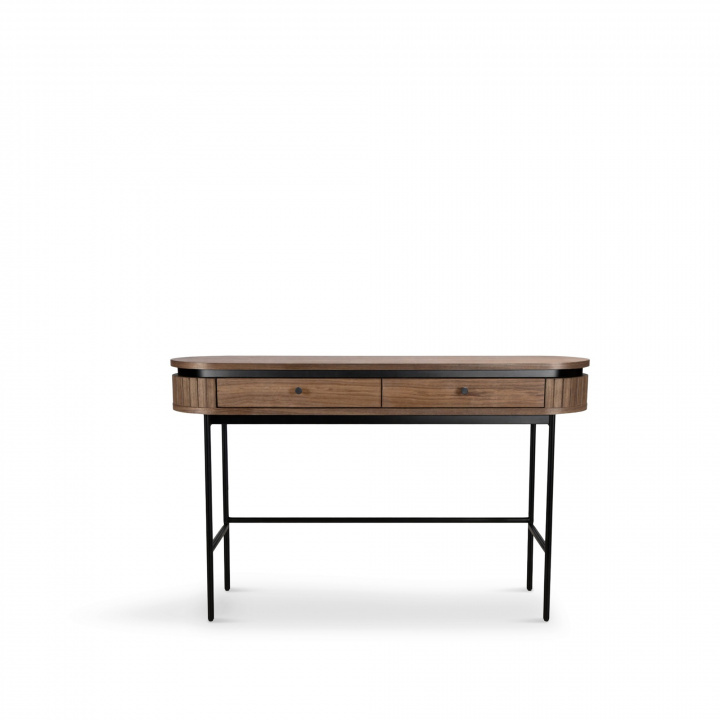 Skrivebord \'Kärra\' - Valnøtt/Sort i gruppen Møbler / Bord / Skrivebord hos Reforma (2378-walnut-svart)