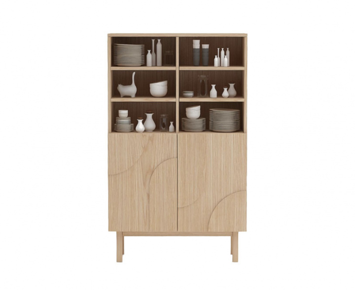 Vitrineskap \'Blåvik\' - Natur i gruppen Møbler / Hyller og oppbevaring / Skap & sjenker hos Reforma (2397-natur)