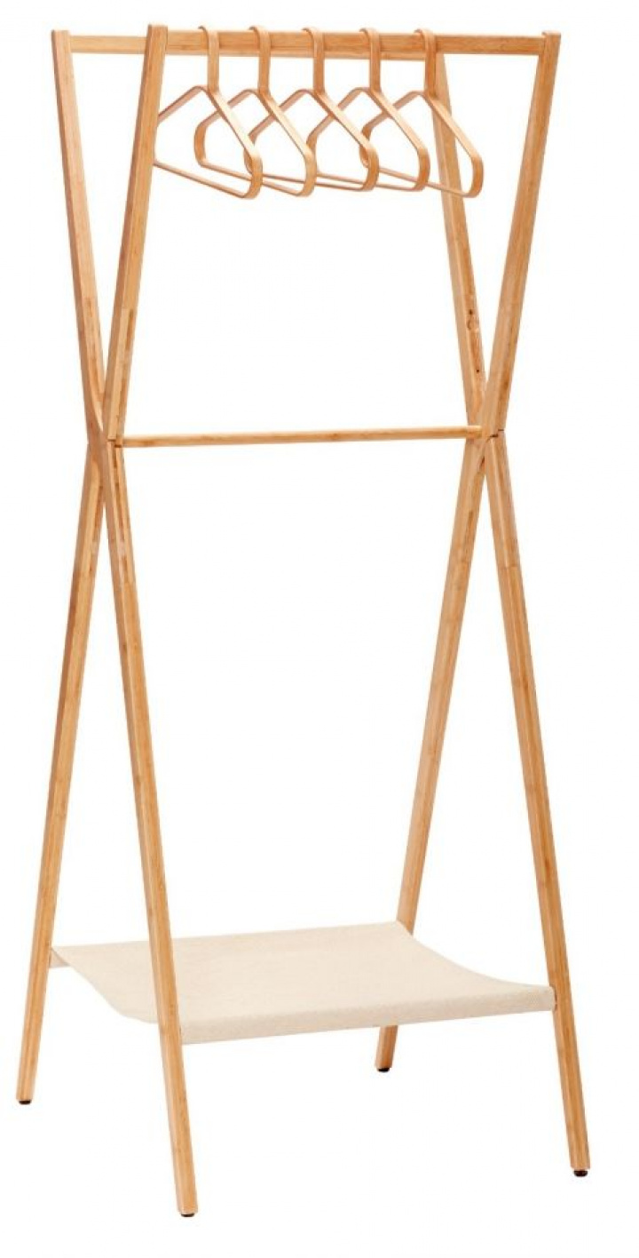 Kleshenger med kleshengere - Bambus / natur