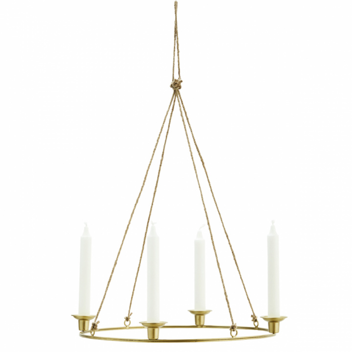 Lysekrone \'Round Hanging\' - Messing i gruppen Interiør / Dekorasjon / Lyslykter & Lysestaker hos Reforma (24472AB)