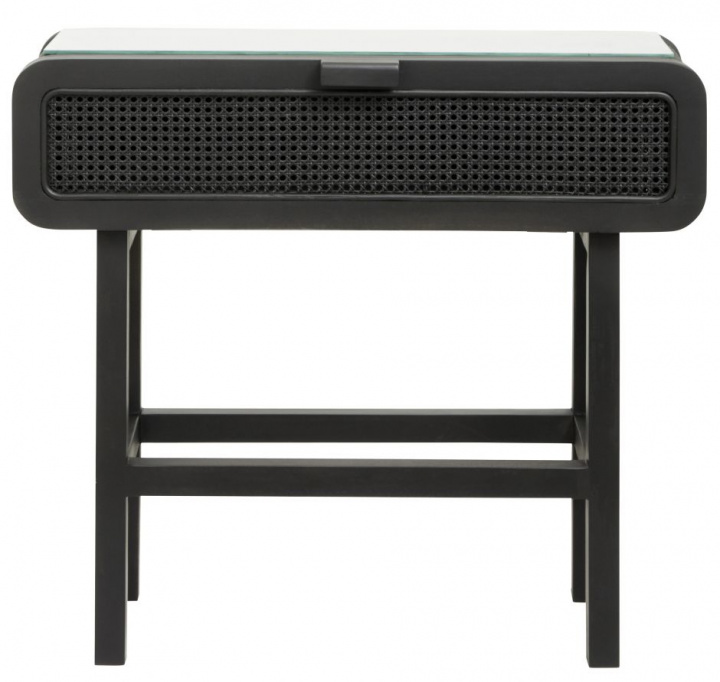 Konsollbord 'Teak' - Svart