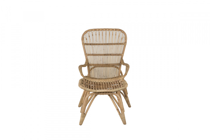 Lenestol \'Ella\' - Natur/hvit i gruppen Møbler / Utendørsmøbler / Utendørs Lenestoler hos Reforma (2571-6011)