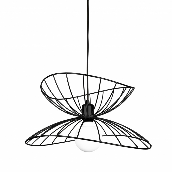 Taklampe 'Ray' - Svart 45cm