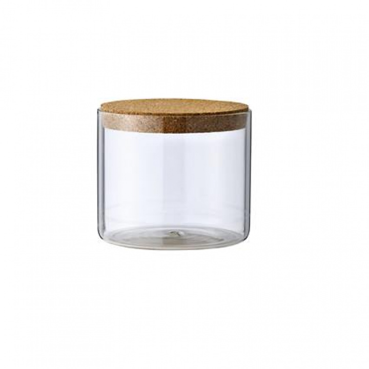 Glassburk med korklokk - S - Bloomingville
