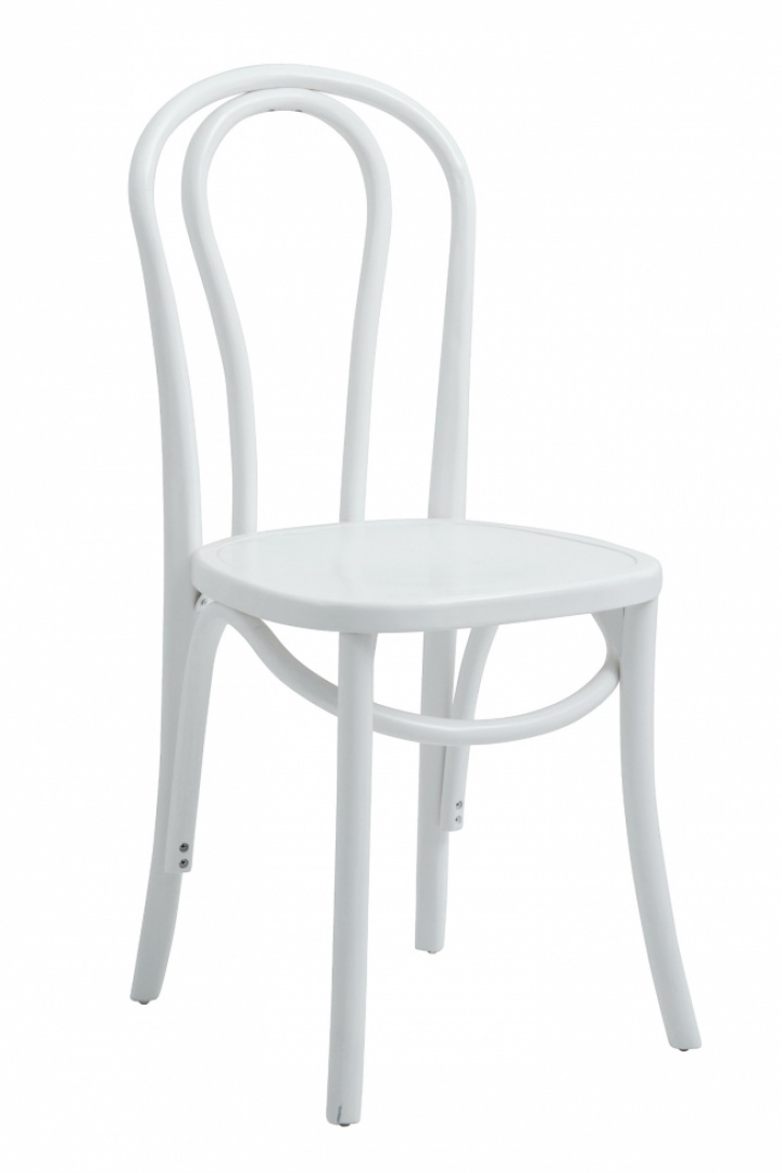 Stol Bistro - Tre / Hvit lakk - Nordal