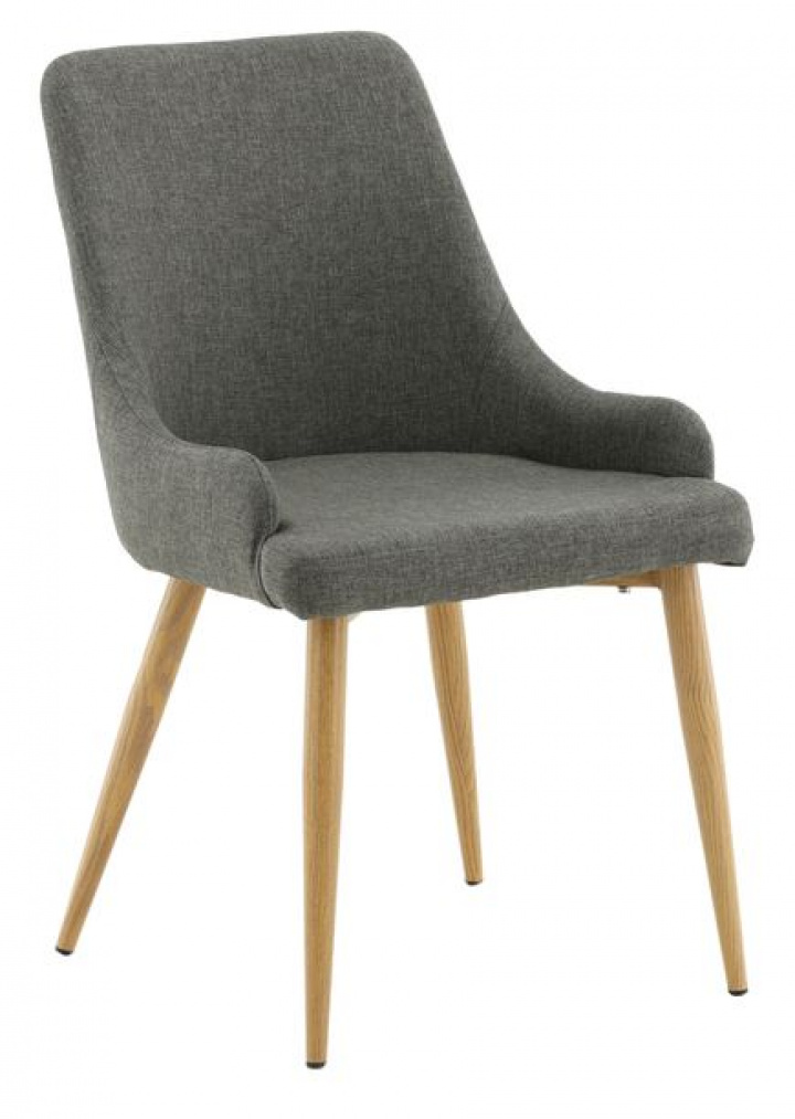 Stol 'Folldal' - Mørkegrå/Eik