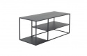 Salongbord \'Staal\' 120x50cm - Svart