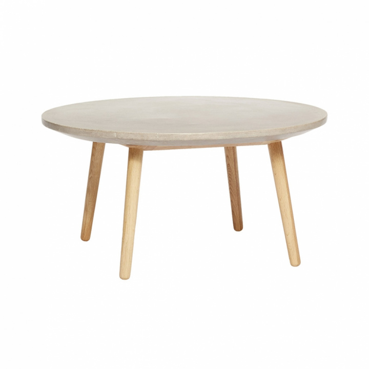 Sofabord Betong - Betong / Oakwood - Hubsch