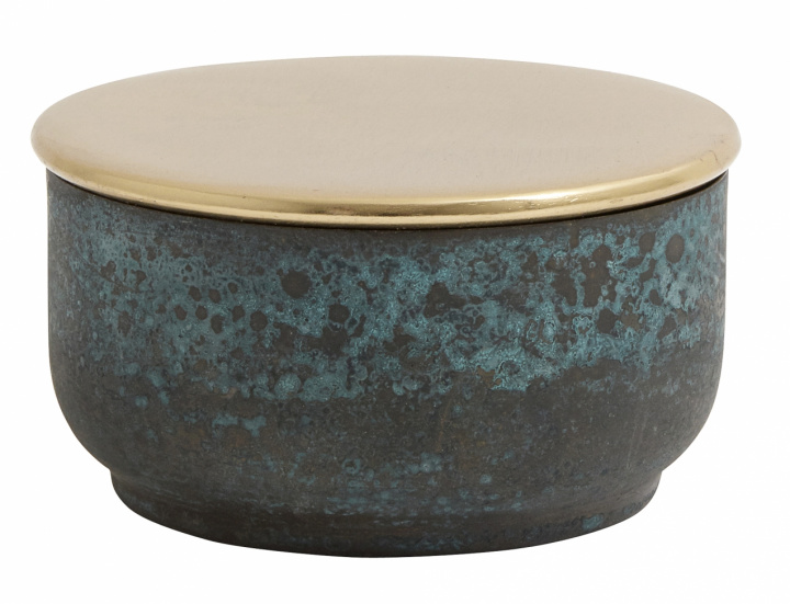 Oppbevaringsboks - Patina / Messing - Nordal