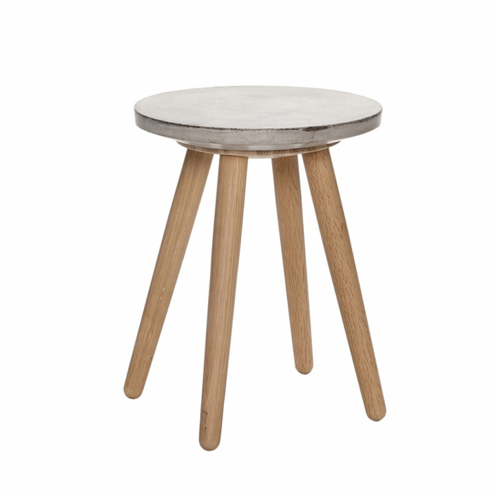 Sidebord Betong S - Betong / Oakwood i gruppen hos Reforma (299006)