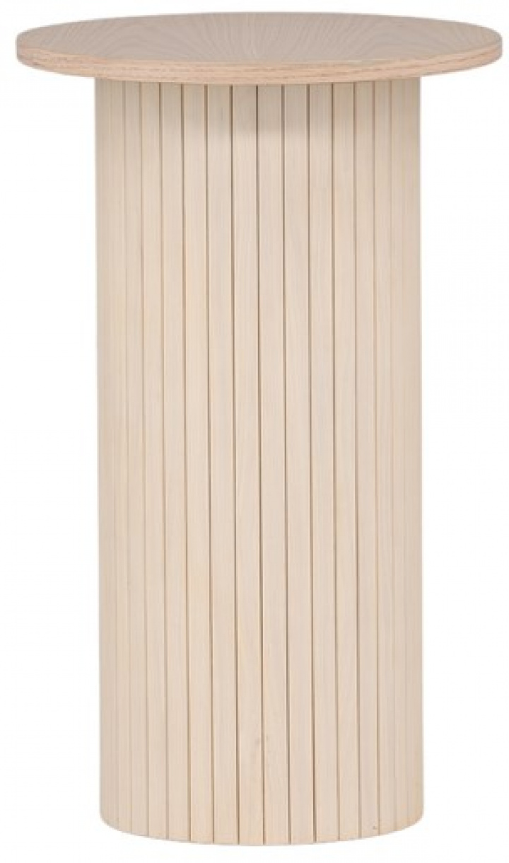 Sidebord 'Barkaby' Rundt 40cm - Beige