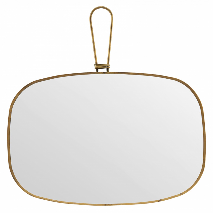 Speil med ramme 20x30 cm - Messing