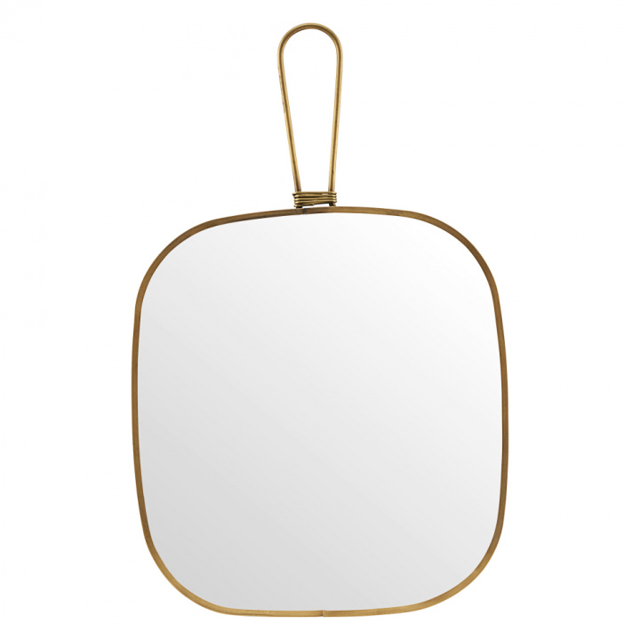 Speil med ramme 20x22 cm - Messing
