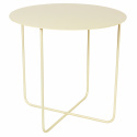 Sidebord \'Circle\' - Kremhvit / stål