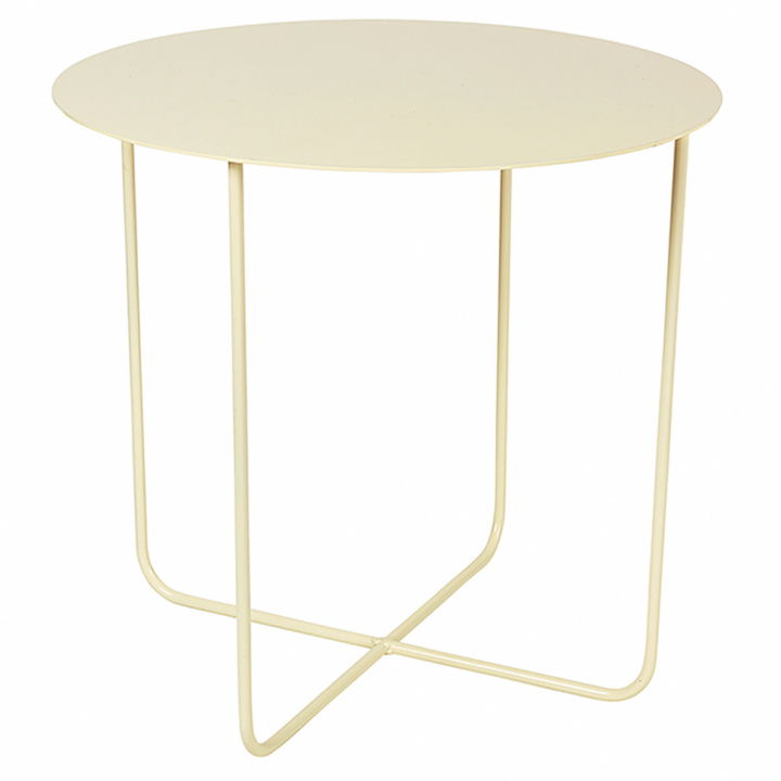 Sidebord 'Circle' - Kremhvit / stål - Broste Copenhagen